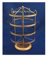 Copper Metal Rotating Jewelry Stand